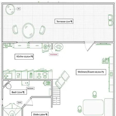Apartment Ferienhaeuschen Landleben Pur *